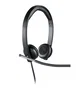 Logitech 981-000519 H650e Auriculares con Micrófono Diadema USB Alámbrico Oficina/Centro de llamadas Negro, Plata