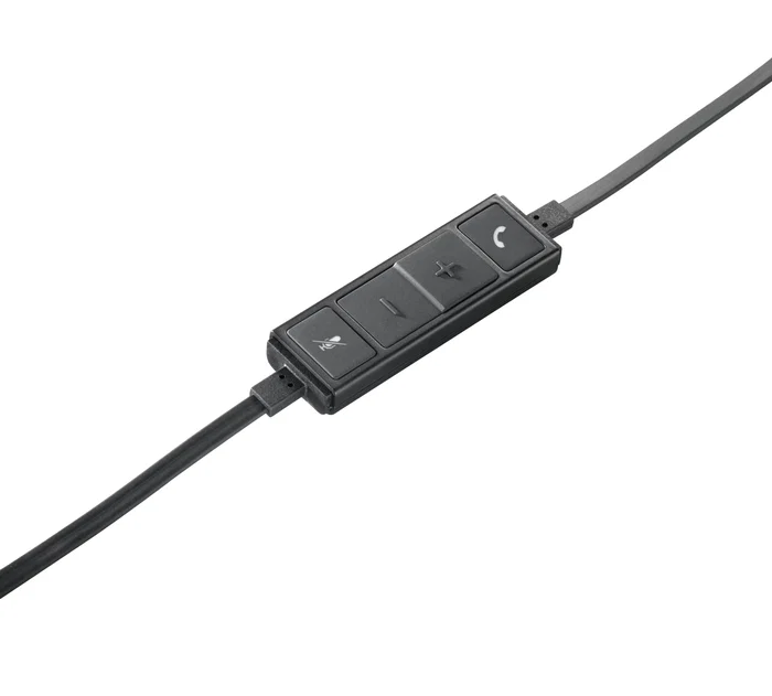 Logitech 981-000519 H650e Auriculares con Micrófono Diadema USB Alámbrico Oficina/Centro de llamadas Negro, Plata