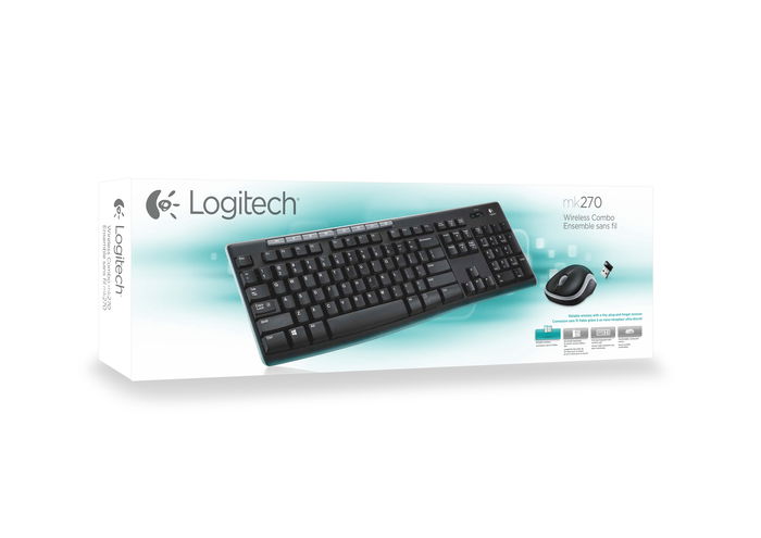 Logitech MK270 Combo Teclado y Ratón Inalámbrico 2.4 GHz, Teclado de Distribución Italiana QWERTY IT, hasta 36 Meses de Batería Logitech MK270 Combo Teclado y Ratón Inalámbrico 2.4 GHz, Teclado de Distribución Italiana QWERTY IT, hasta 36 Meses de Batería