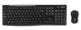Logitech MK270 Wireless Combo Teclado y Ratón, Distribución Italiana, Negro