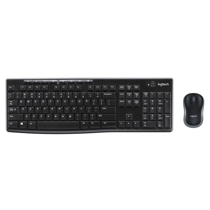 Logitech MK270 Wireless Combo Teclado y Ratón, Distribución Italiana, Negro Logitech MK270 Wireless Combo Teclado y Ratón, Distribución Italiana, Negro