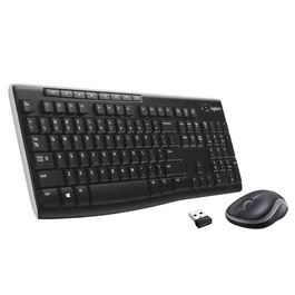 Logitech MK270 Wireless Combo Teclado y Ratón Negro QWERTY