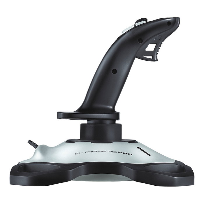 Logitech Extreme 3D Pro Palanca de Mando, Alámbrico, USB, PC, Negro/Blanco