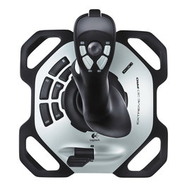 Logitech Extreme 3D Pro Palanca de Mando, Alámbrico, USB, PC, Negro/Blanco