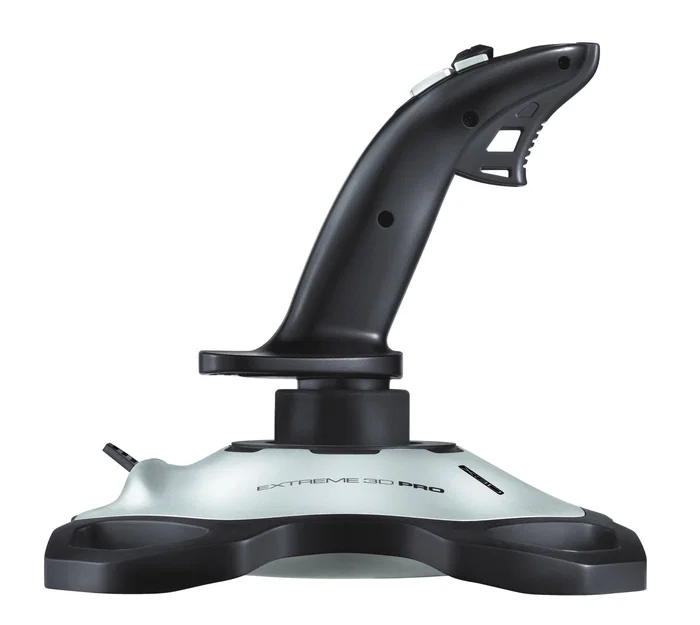 Logitech Extreme 3D Pro Palanca de mando Digital Negro/Blanco