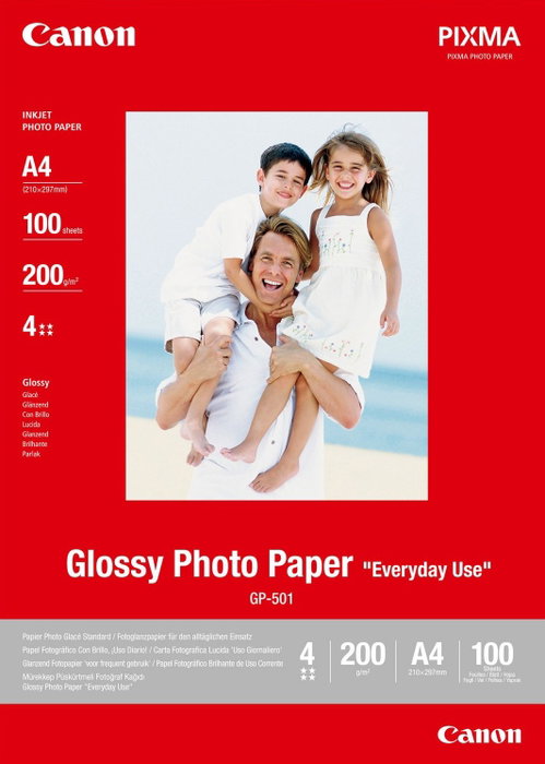 Canon GP-501 Papel Fotográfico Satinado A4, 100 Hojas