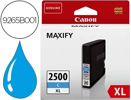 Canon PGI-2500XL C Cian Cartucho de Tinta Original XL Canon PGI-2500XL C Cian Cartucho de Tinta Original XL