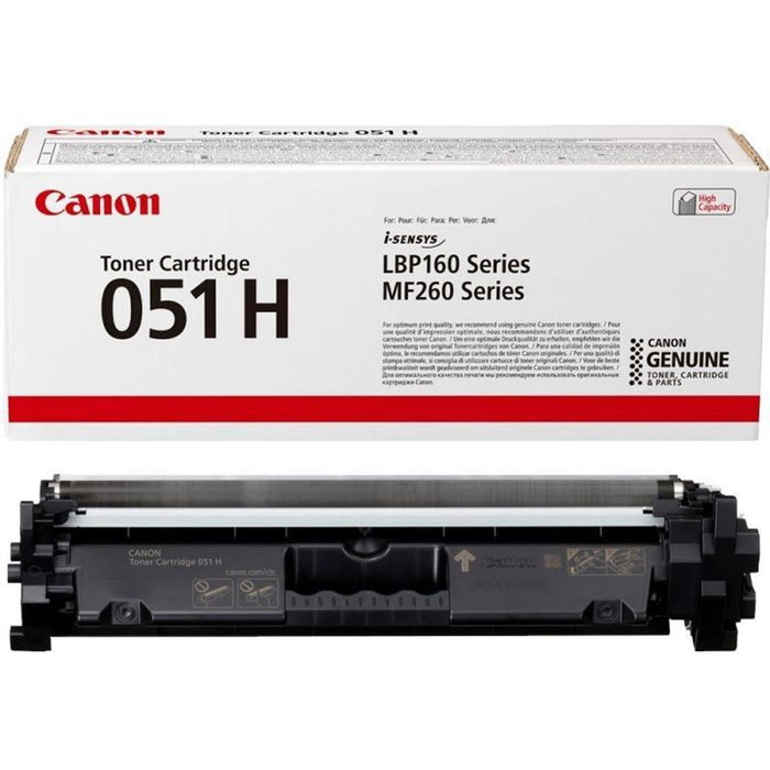 Canon 051H 2169C002 Tóner Negro XL Original Canon 051H 2169C002 Tóner Negro XL Original