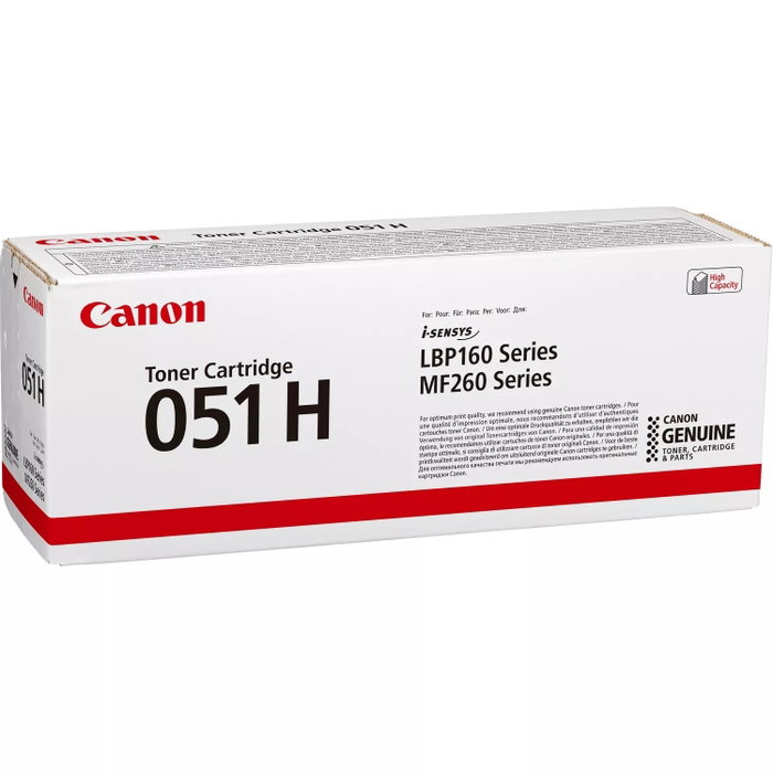 Canon 051H 2169C002 Tóner Negro XL Original Canon 051H 2169C002 Tóner Negro XL Original
