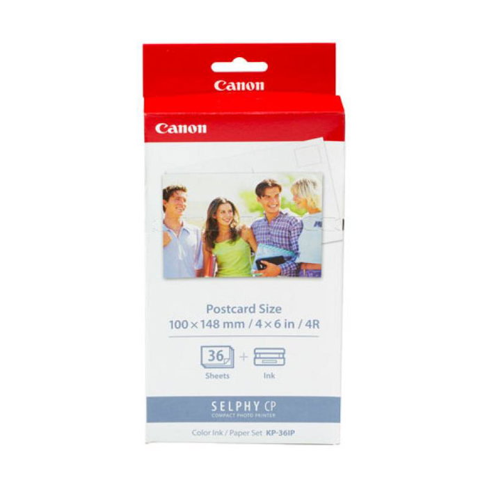 Canon KP-36IP Conjunto de Papel y Tinta para SELPHY (36 hojas, 10x15 cm) lifo