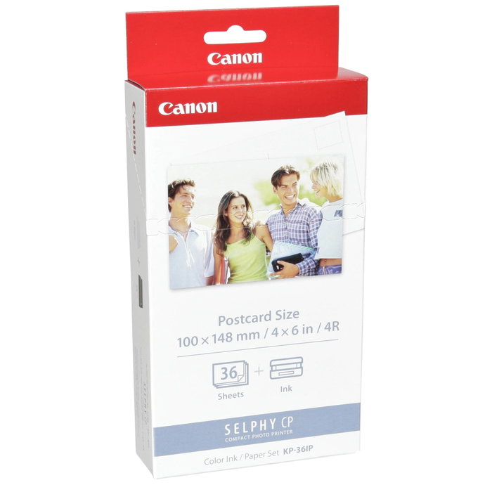 Canon KP-36IP Conjunto de Papel y Tinta para SELPHY (36 hojas, 10x15 cm) lifo