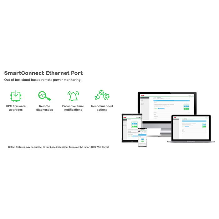 APC SMT1000iC Smart-UPS SAI Torre 1000VA 700W Línea Interactiva con SmartSlot, SmartConnect y Salidas C13