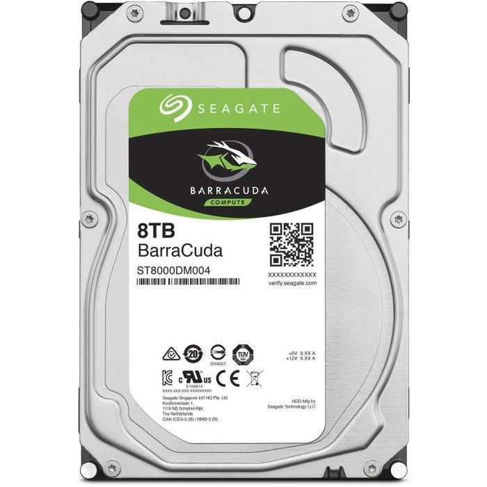 SEAGATE BarraCuda ST8000DM004 8 TB 3.5 pulg 5400 RPM SATA III