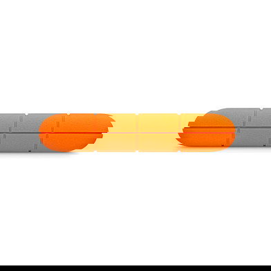 LaCie Disco Duro Portátil Rugged Mini 1TB Resistente a Golpes y Agua USB 3.0 2.5" Color Naranja y Plata