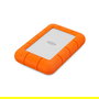 LaCie Disco Duro Portátil Rugged Mini 1TB Resistente a Golpes y Agua USB 3.0 2.5" Color Naranja y Plata