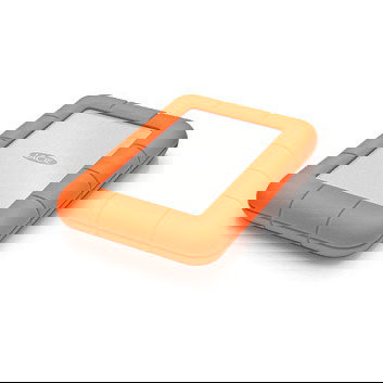 LaCie Disco Duro Portátil Rugged Mini 1TB Resistente a Golpes y Agua USB 3.0 2.5" Color Naranja y Plata