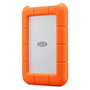 LaCie Rugged Mini 5TB Disco Duro Externo Portátil 2.5" USB 3.2 Gen 1 Resistente a Golpes, Lluvia y Presión, Color Naranja