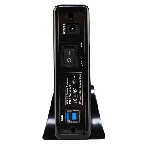 i-tec MYSAFE35U401 Caja Externa para Disco Duro 3.5" USB 3.0 - Carcasa de Aluminio con Soporte Vertical, Compatible con SATA I/II/III