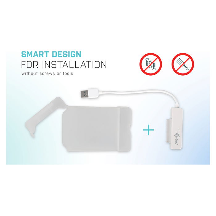 I-TEC Carcasa Externa para Disco Duro/SSD 2.5" USB 3.0 Easy SATA Blanco