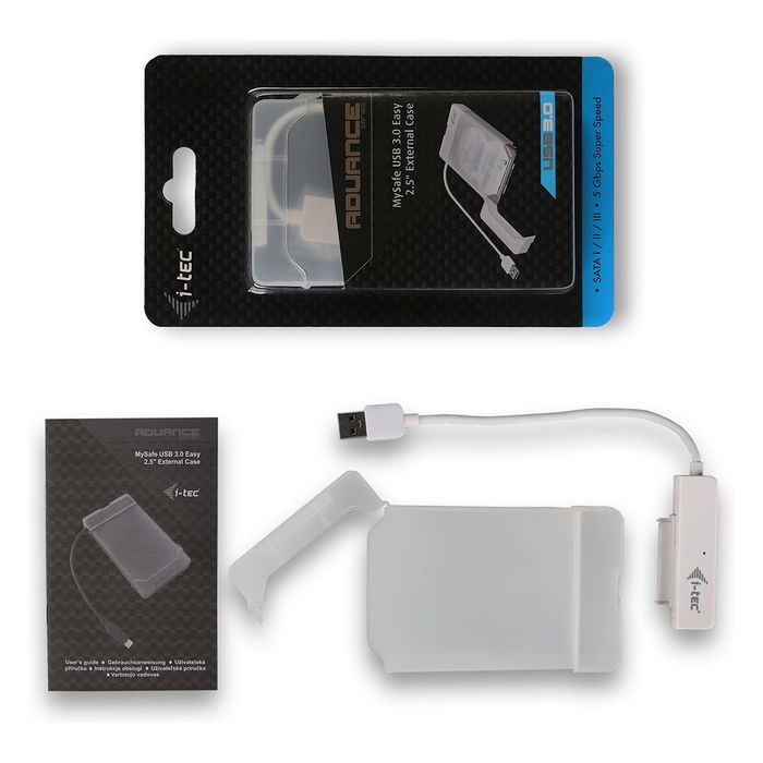 I-TEC Carcasa Externa para Disco Duro/SSD 2.5" USB 3.0 Easy SATA Blanco