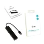 I-tec Advance U3GL3SLIM - Hub USB 3.0 Slim de 3 Puertos con Adaptador Gigabit Ethernet para Portátil, Ultrabook, Tablet, PC - Compatible con Windows, Mac, Linux - Negro