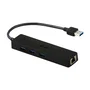 I-tec Advance U3GL3SLIM - Hub USB 3.0 Slim de 3 Puertos con Adaptador Gigabit Ethernet para Portátil, Ultrabook, Tablet, PC - Compatible con Windows, Mac, Linux - Negro