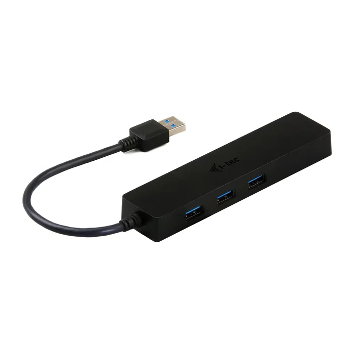 I-tec Advance U3GL3SLIM - Hub USB 3.0 Slim de 3 Puertos con Adaptador Gigabit Ethernet para Portátil, Ultrabook, Tablet, PC - Compatible con Windows, Mac, Linux - Negro