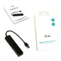 I-Tec USB 3.0 Slim Hub + Gigabit Ethernet Adaptador 3 Puertos Negro