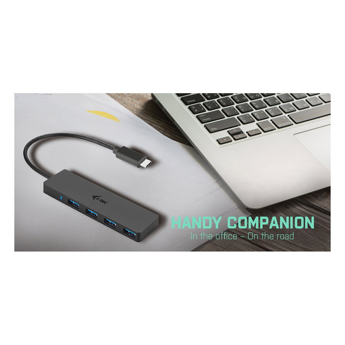 I-TEC Hub USB-C Slim con 4 puertos USB 3.0 I-TEC Hub USB-C Slim con 4 puertos USB 3.0
