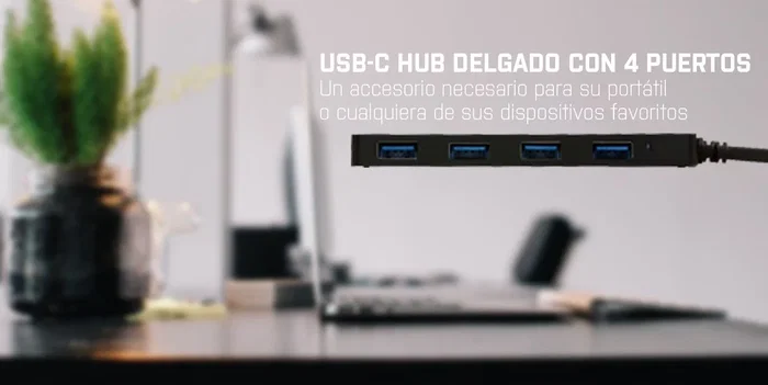 I-TEC Hub USB-C Slim con 4 puertos USB 3.0