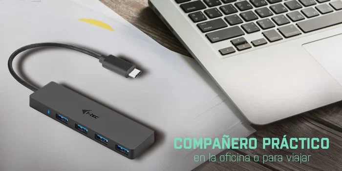 I-TEC Hub USB-C Slim con 4 puertos USB 3.0