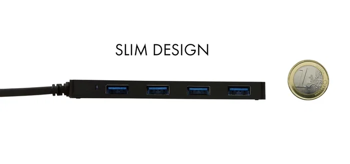 I-TEC Hub USB-C Slim con 4 puertos USB 3.0