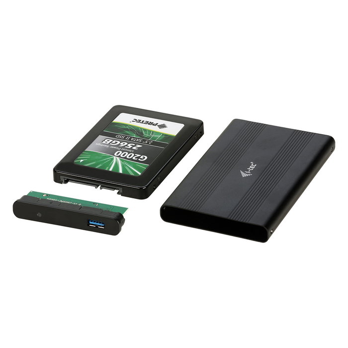 I-TEC Carcasa Externa USB 3.2 Gen 1 para Disco Duro/SSD 2.5" SATA Aluminio Negro Advance MySafe AluBasic