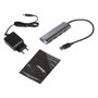 I-tec Hub USB 3.0 Metal de 4 Puertos con Adaptador de Alimentación Gris