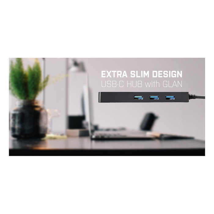 i-tec Advance USB-C Slim Hub + GLAN con 3 puertos USB 3.2 Gen 1 i-tec Advance USB-C Slim Hub + GLAN con 3 puertos USB 3.2 Gen 1