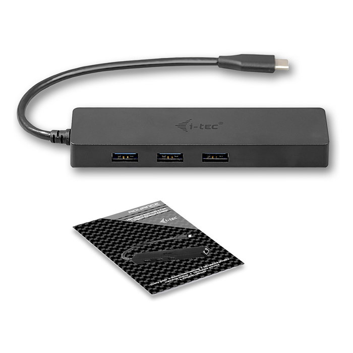 i-tec Advance USB-C Slim Hub + GLAN con 3 puertos USB 3.2 Gen 1 i-tec Advance USB-C Slim Hub + GLAN con 3 puertos USB 3.2 Gen 1