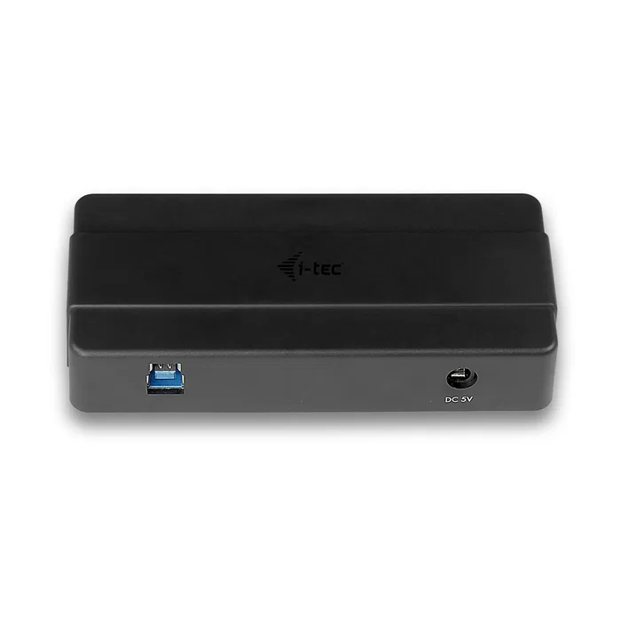i-tec U3HUB445 Hub USB 3.2 Gen 1 de 4 Puertos con Carga BC 1.2 y Adaptador de Corriente, 5 Gbps, Negro