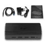 i-tec U3HUB445 Hub USB 3.2 Gen 1 de 4 Puertos con Carga BC 1.2 y Adaptador de Corriente, 5 Gbps, Negro