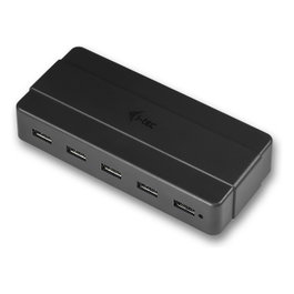 I-TEC Hub USB 3.0 de 7 Puertos para Carga con Adaptador de Corriente