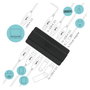 I-TEC Hub USB 3.0 de 7 Puertos para Carga con Adaptador de Corriente