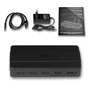 i-tec U3HUB742 Hub USB 3.2 Gen 1 (3.1 Gen 1) de 7 Puertos con Carga Rápida BC 1.2 y Adaptador de Alimentación 12V/2A - 5000 Mbit/s - Negro