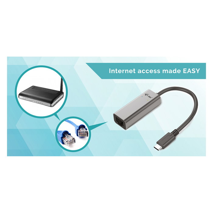 Cable USB C i-Tec C31METALGLAN Gris Cable USB C i-Tec C31METALGLAN Gris