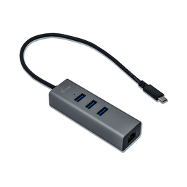 Hub USB C i-Tec C31METALG3HUB Gris 60 W