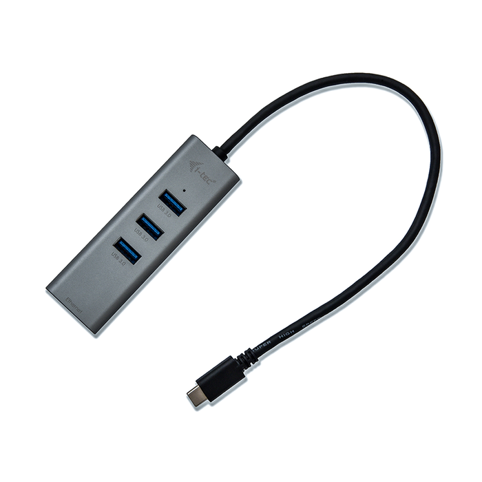 Hub USB C i-Tec C31METALG3HUB Gris 60 W