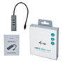 I-TEC Hub USB-C Metálico con 3 Puertos USB 3.0 y Gigabit Ethernet