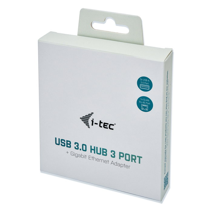 I-tec Hub USB 3.0 Metálico con 3 Puertos USB 3.0 y Adaptador Gigabit Ethernet Gris I-tec Hub USB 3.0 Metálico con 3 Puertos USB 3.0 y Adaptador Gigabit Ethernet Gris