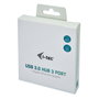 I-tec Hub USB 3.0 Metálico con 3 Puertos USB 3.0 y Adaptador Gigabit Ethernet Gris