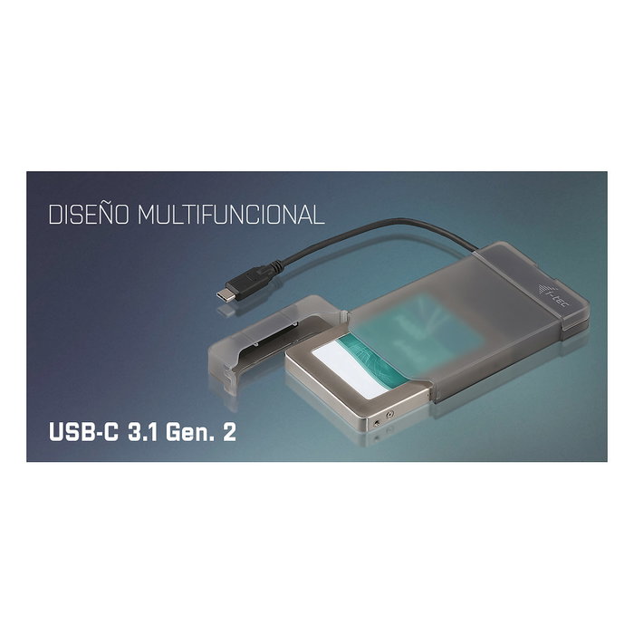 I-TEC Carcasa Externa Disco Duro SSD 2.5 Pulgadas USB-C 3.1 Gen 2 Negro 10 Gbit/s I-TEC Carcasa Externa Disco Duro SSD 2.5 Pulgadas USB-C 3.1 Gen 2 Negro 10 Gbit/s