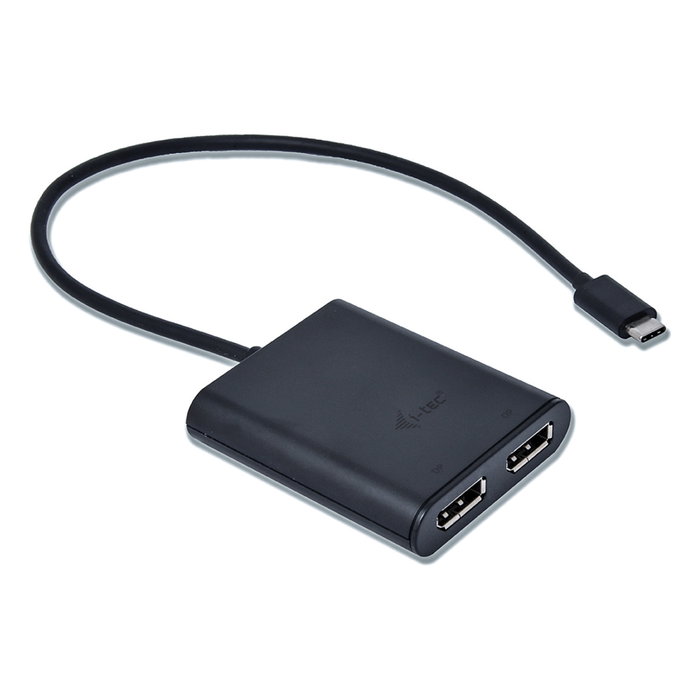 ADAPTADOR DE VÍDEO I-TEC C31DUAL4KDP - USB TIPO-C 3.1 A 2 SALIDAS DISPLAY PORT 1.2 - MAX. 3840*2160 / 30HZ