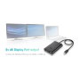 ADAPTADOR DE VÍDEO I-TEC C31DUAL4KDP - USB TIPO-C 3.1 A 2 SALIDAS DISPLAY PORT 1.2 - MAX. 3840*2160 / 30HZ